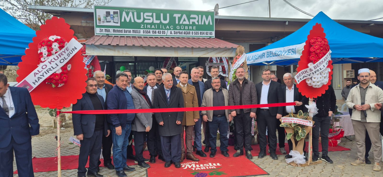 Ba�kan�m�z Muslu Tar�m A��l�� T�renine kat�l�m sa�lad�.