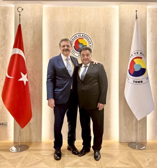 Ba�kan�m�z�n TOBB Ba�kan� M.Rifat  H�SARCIKLIO�LU'na Ziyareti...
